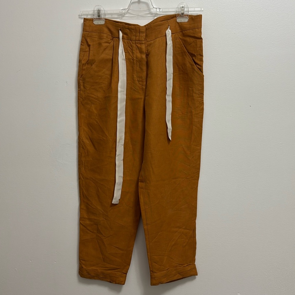 Aritzia Wilfred Allant Linen Blend Pants